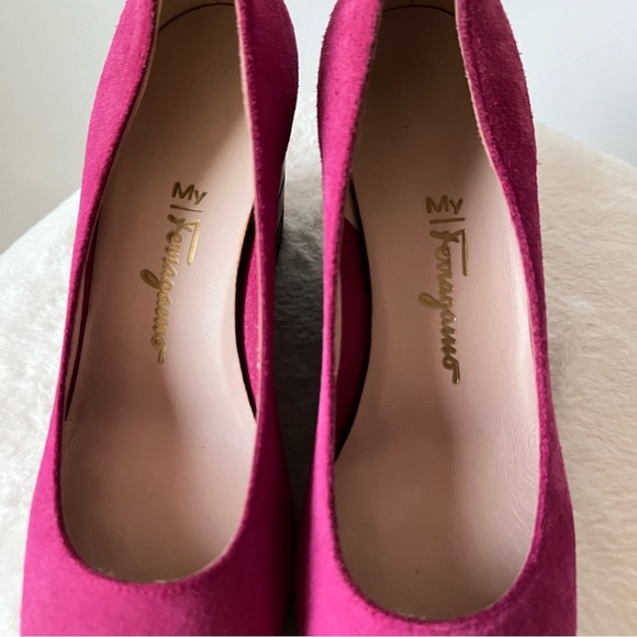 Salvatore Ferragamo wedge pumps size 5.5 - Picture 9 of 12